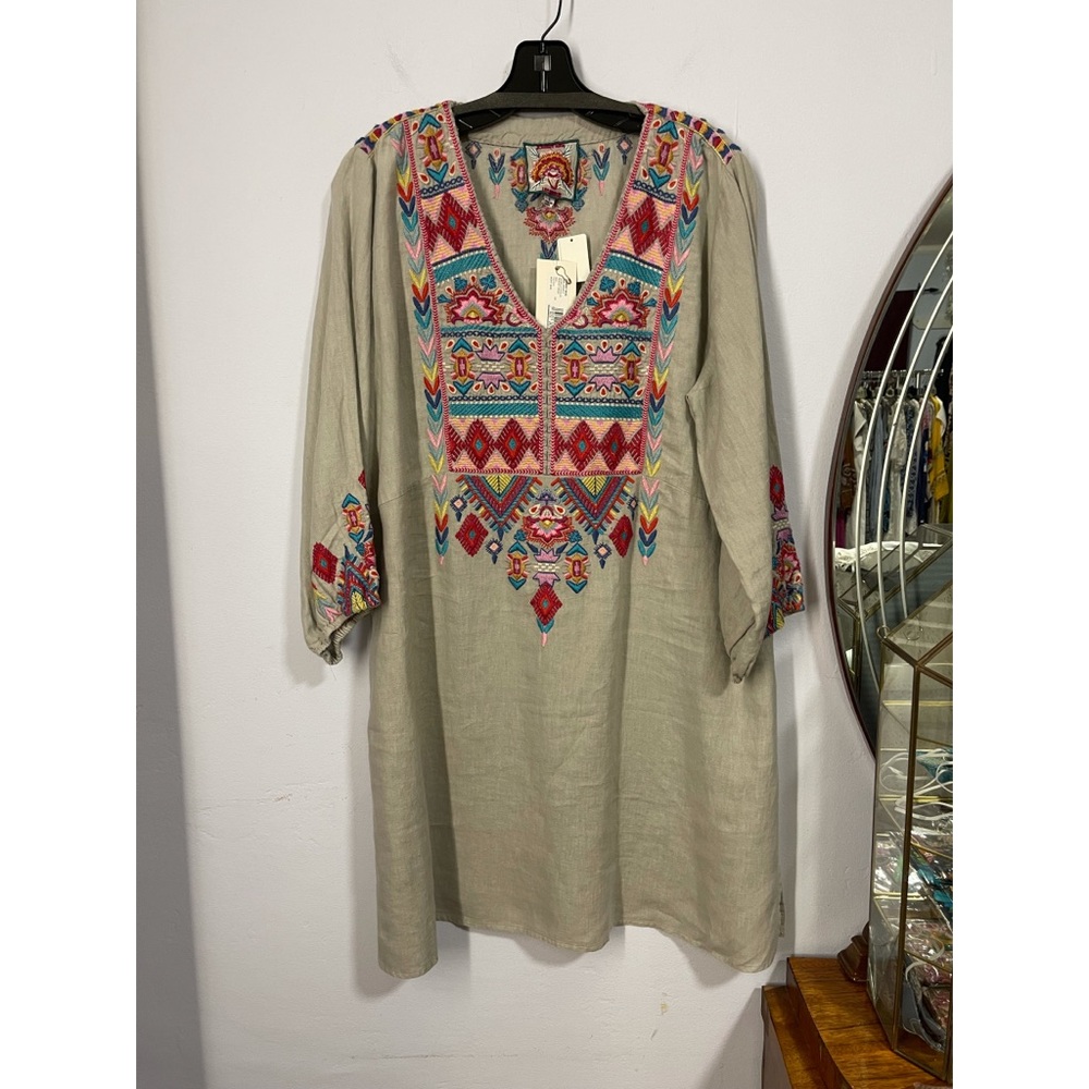Johnny Was Laurelle Paneled Peasant Dress